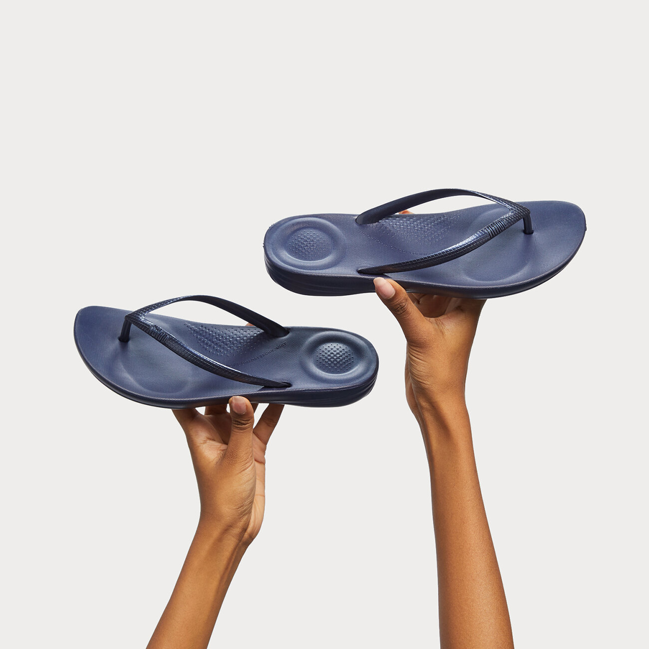 Iqushion Ergonomische Slippers voor Vrouwen Blauw Original Brands